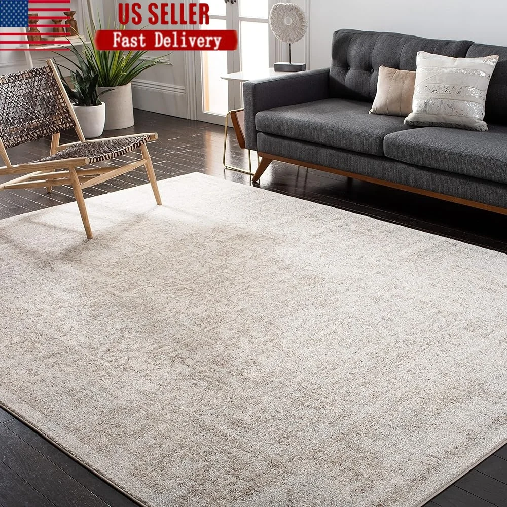 

Non-Shedding Area Rug Durable Easy Cleaning Stain Resistant Child Pet Friendly Indoor High Traffic Perfect Living Room Bedroom