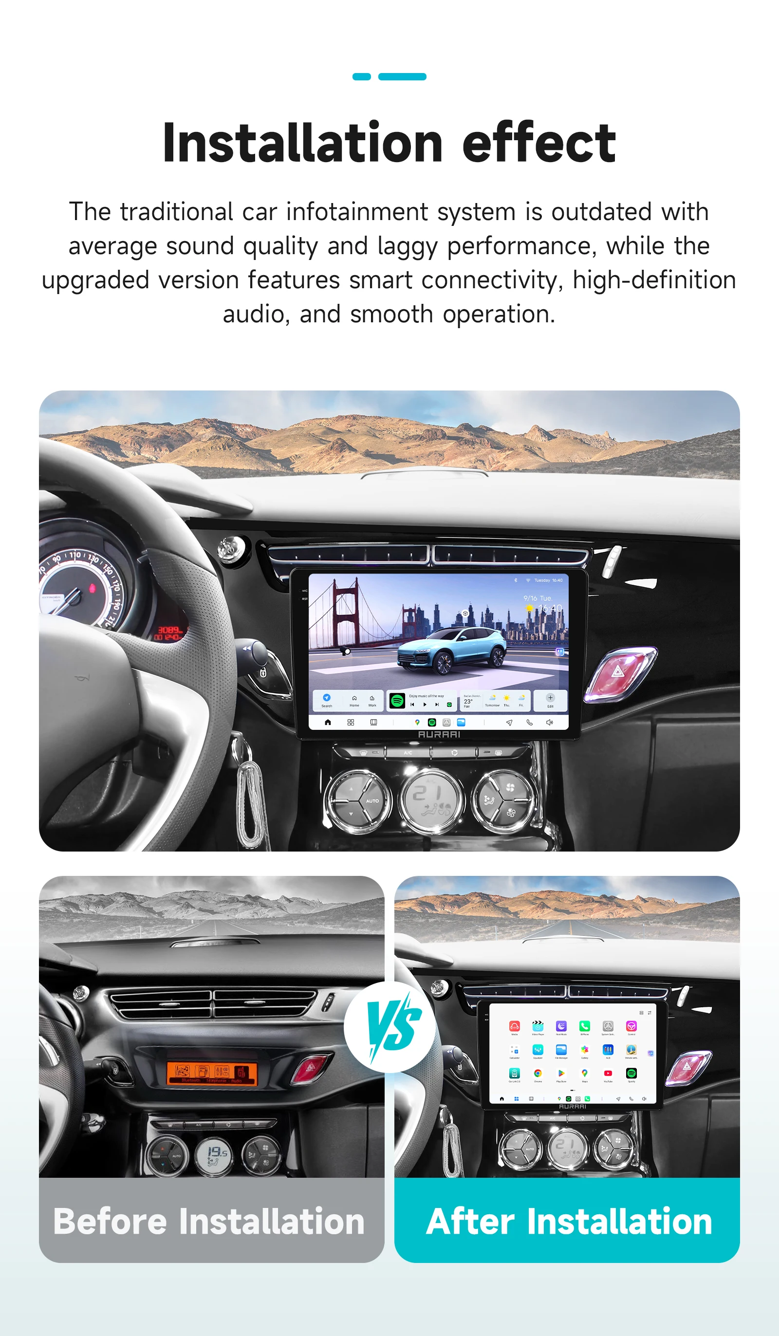 Hizpo 8G 256G Carplay 2Din Car Radio For Citroen C3 DS3 2010-2016 Automotive Multimedia Player UIS7870 Navi BT 4G Stereo RDS DSP