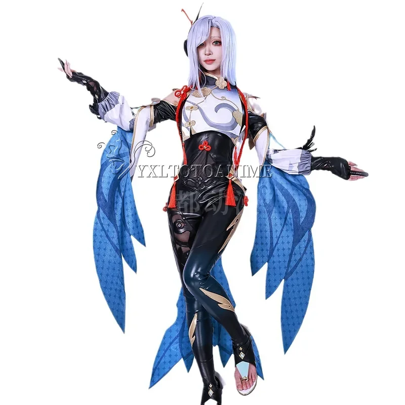 Hoge kwaliteit Shen He Cosplay Kostuum Frostflower Genshin Impact Lantern Rite Shenhe Nieuwe Cosplay Outfits Kostuum Uniformen