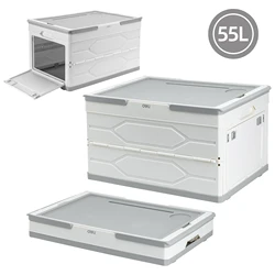 Deli 55L Foldable Storage Box,Eco-Friendly PP Material for Durable and Space-Saving Organization of Household Items