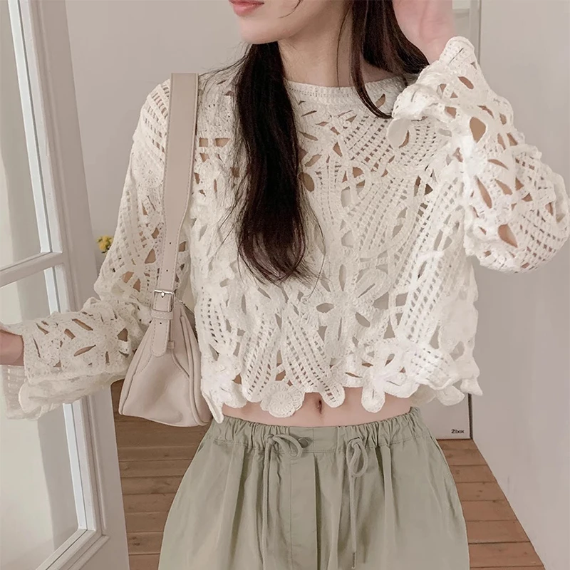 Liangliang, novedad de verano para mujer, diseño Sensation, suéter corto hoado de punto con protección solar, prendas de pu...