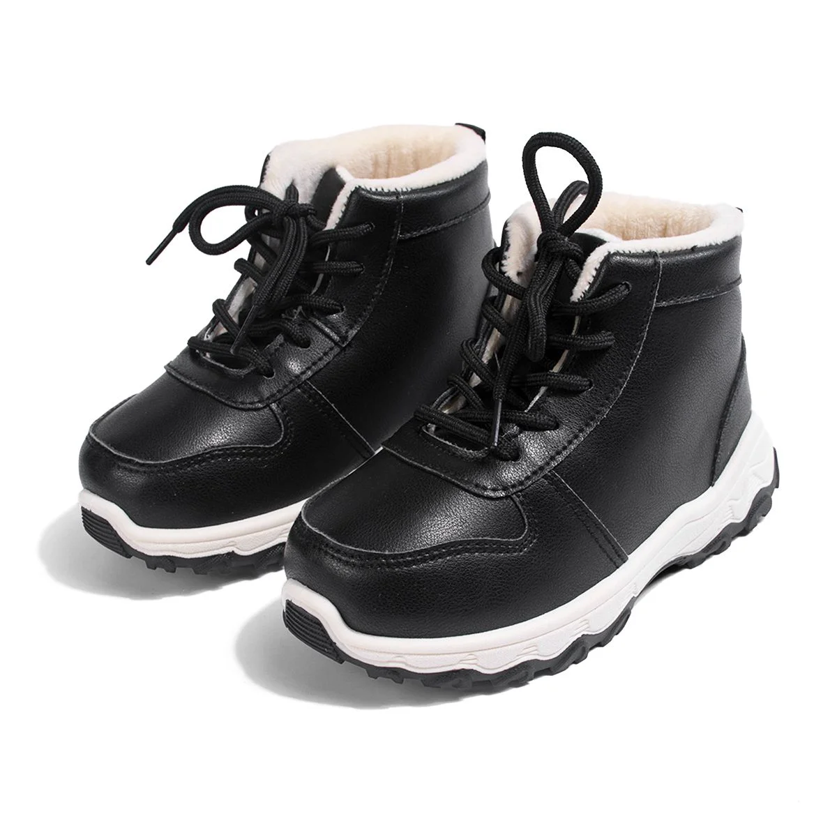 

Kids' Outdoor Black Snow Boots | Anti-slip Warm Winter Comfortable Shoes
