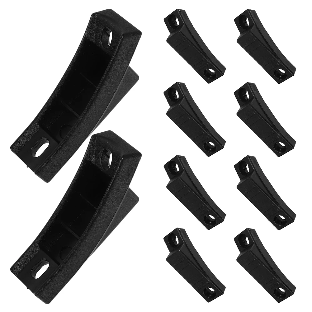 

10 Pcs Furniture Mat Chair Bottom Floor Protectors Chairs Leg Caps Pad Replacement Boat Shaped Foot Pads
