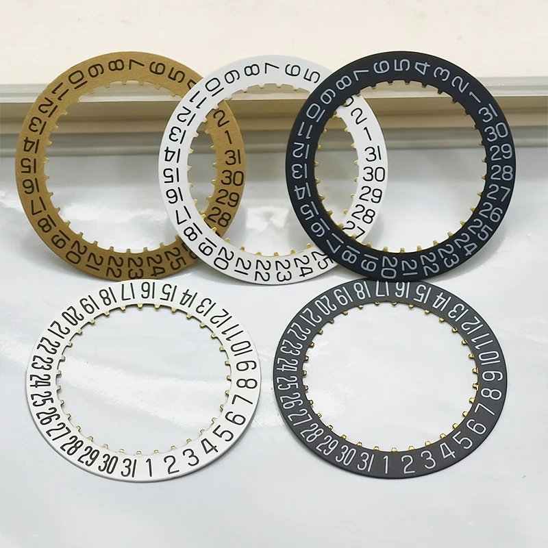2824 Movement Date Wheel Dial Gold Black White Wheel Fit 2824 Automatic Mechanical Movement Day Date at 3.0/6.0