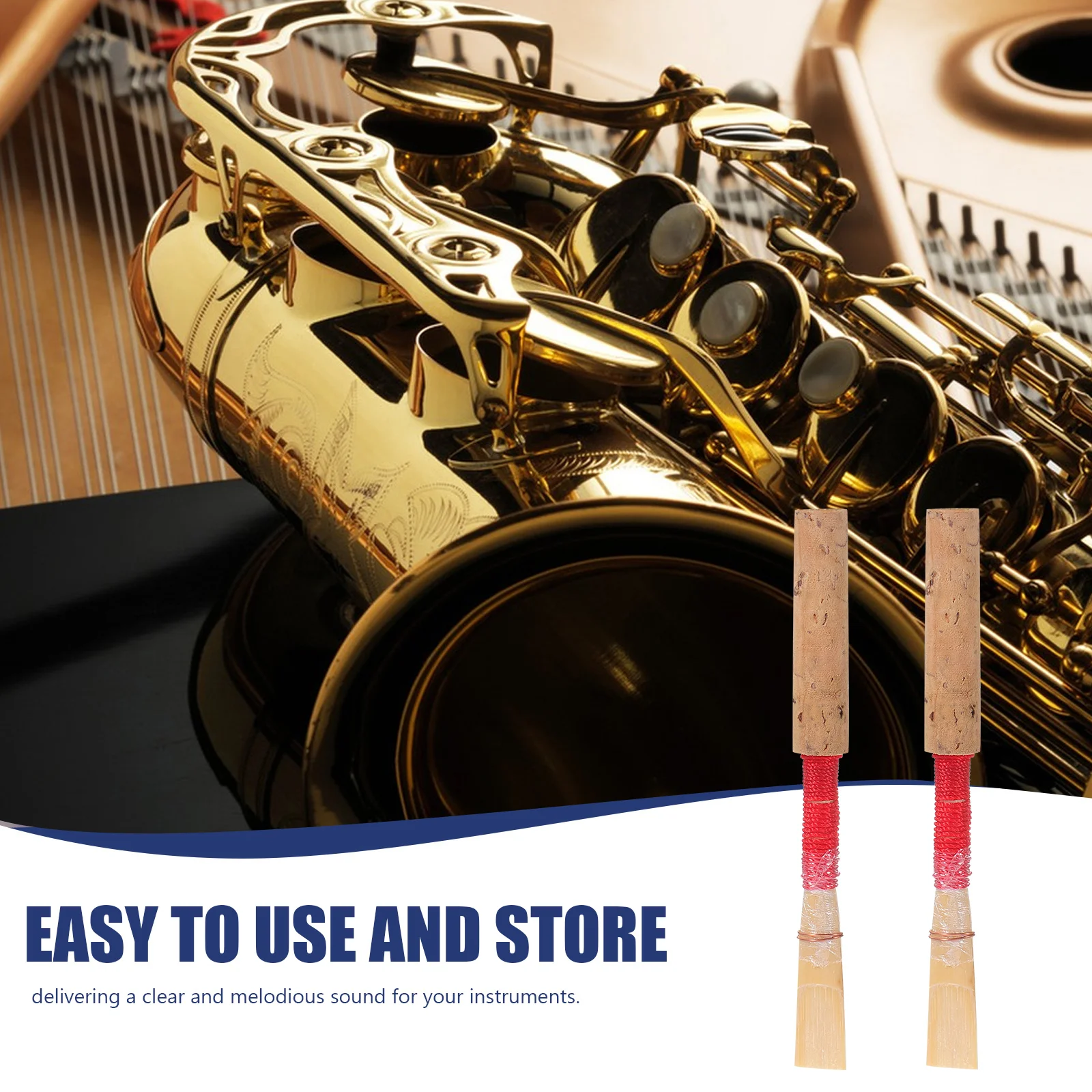 

2pcs Oboe Reeds Replacement Traditional Natural Reed For Beginner Instrument Parts Oboe Accessories Musical Instrument