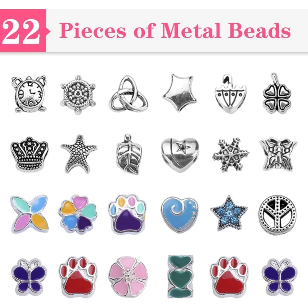 Charm Bracelet Making Kit, DIY Craft for Girls, Unicorn/Mermaid Crafts Gifts Set for Arts and Crafts for Girls Teens Ages 5-12