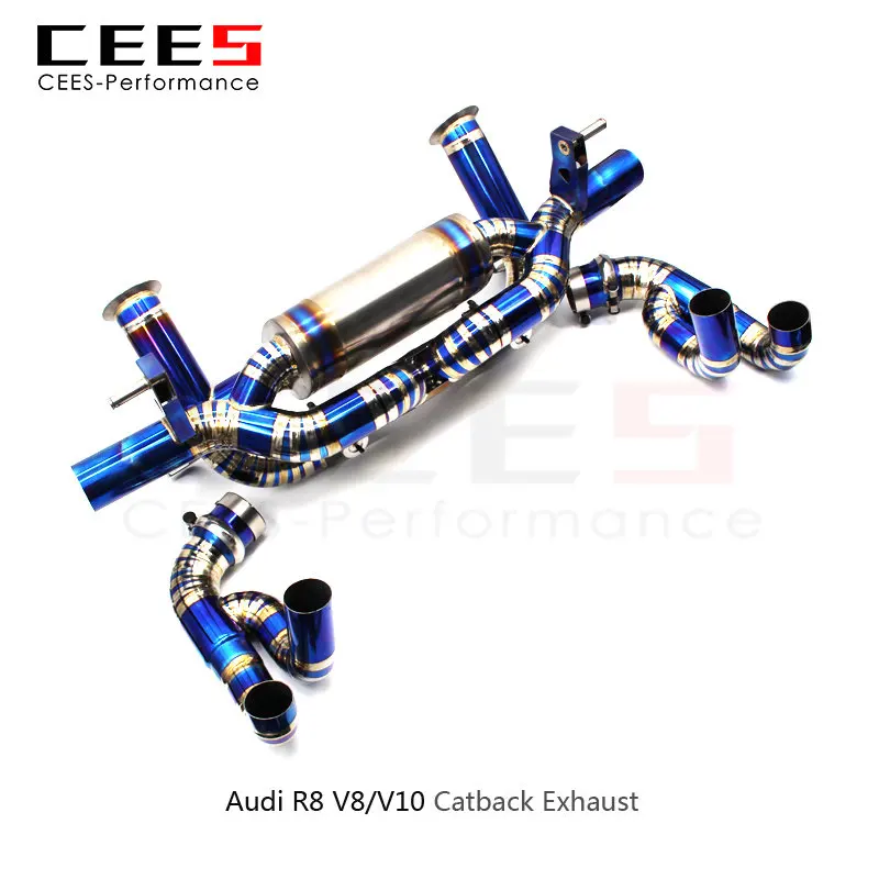 

CEES Terminal Scarico Auto для AUDI R8 V8/V10 2010-2015 гоночный производительный клапан система выхлопной трубы тюнинг глушители