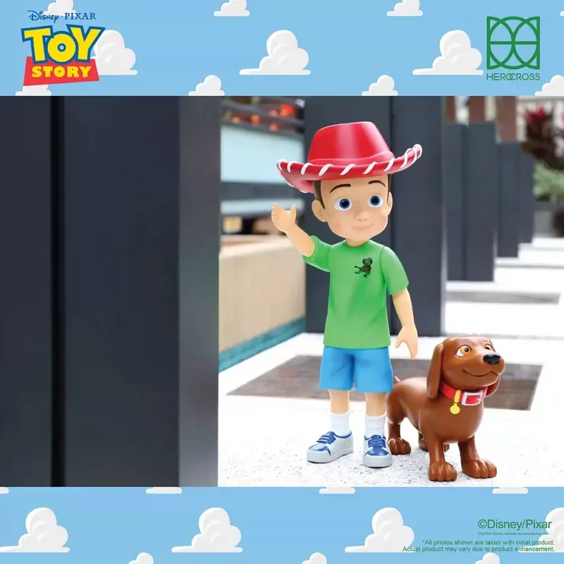 Herocross Disney Toy Story Andy And Buster Play With Genuine Hand-made Model Ornaments