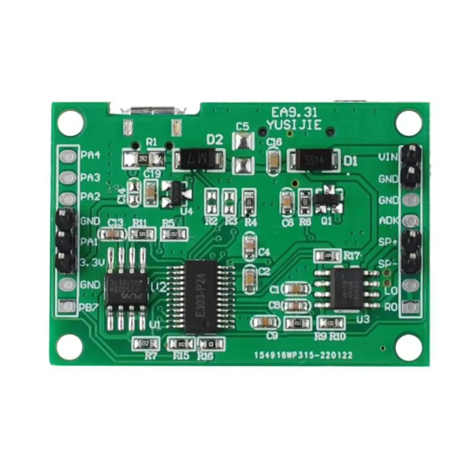 MP3 Music Voice Recorder Module PIR Triggered Playback TF Card Micro USB Support for Shop Entrance DIY Greeting