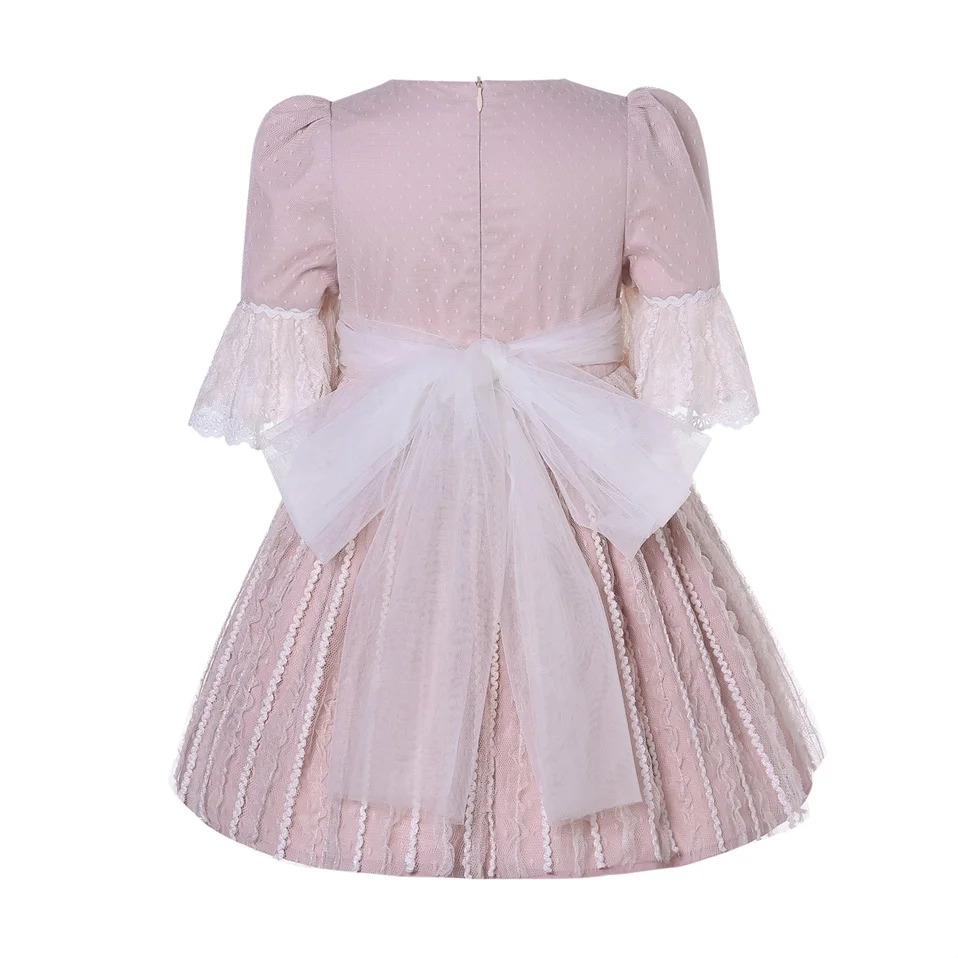 Pettigirl Cute Girls Kids Summer Pink Flowers Dresses for Children Brother Sister Family Matching Outfits form 2 to 12 Years Old
