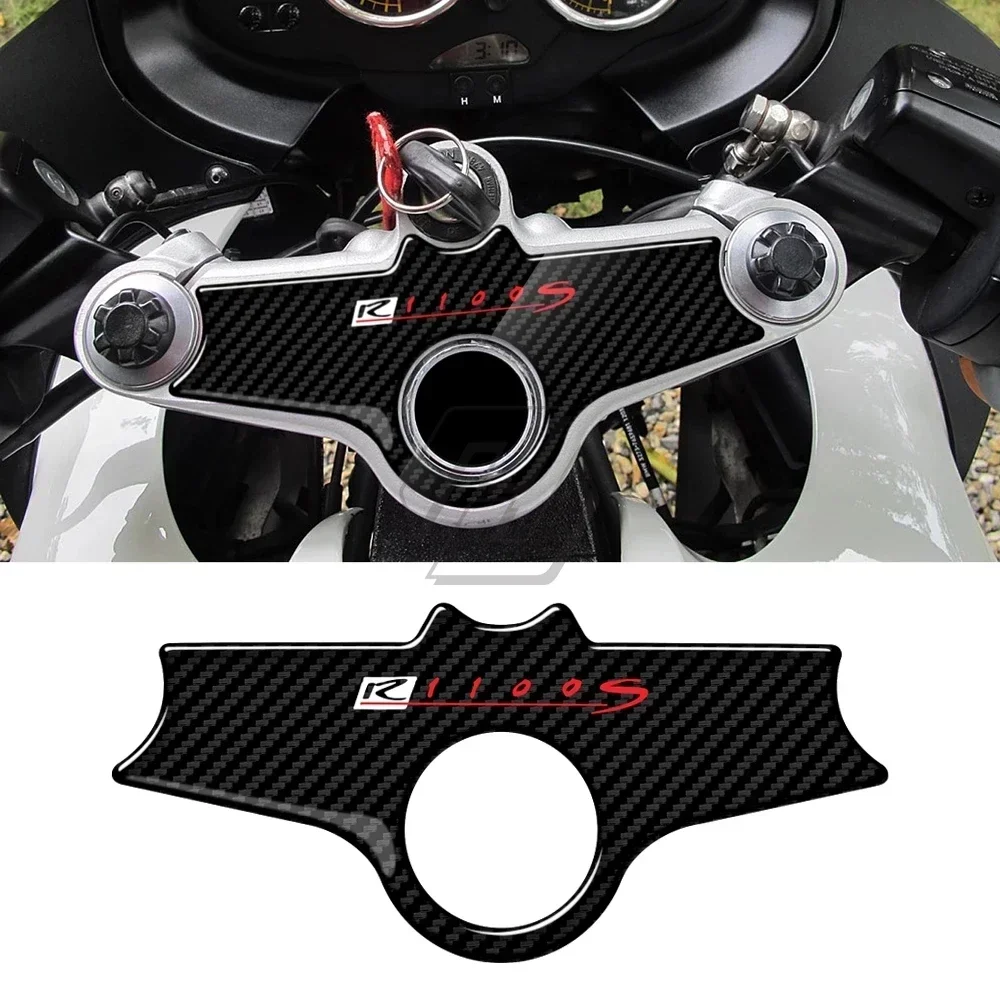 

For BMW Motorrad R1100S 1996-2001 3D Carbon-look Upper Triple Yoke Defender