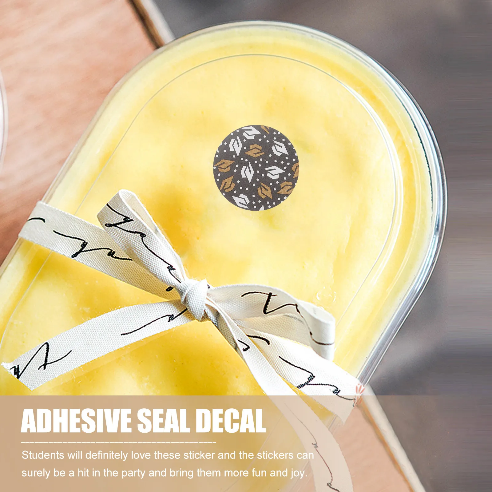 

1 рулон самоклеящихся этикеток-наклеек диаметром 2,54 см для выпускных подарков, конвертов, упаковки подарков, праздничной канцелярии