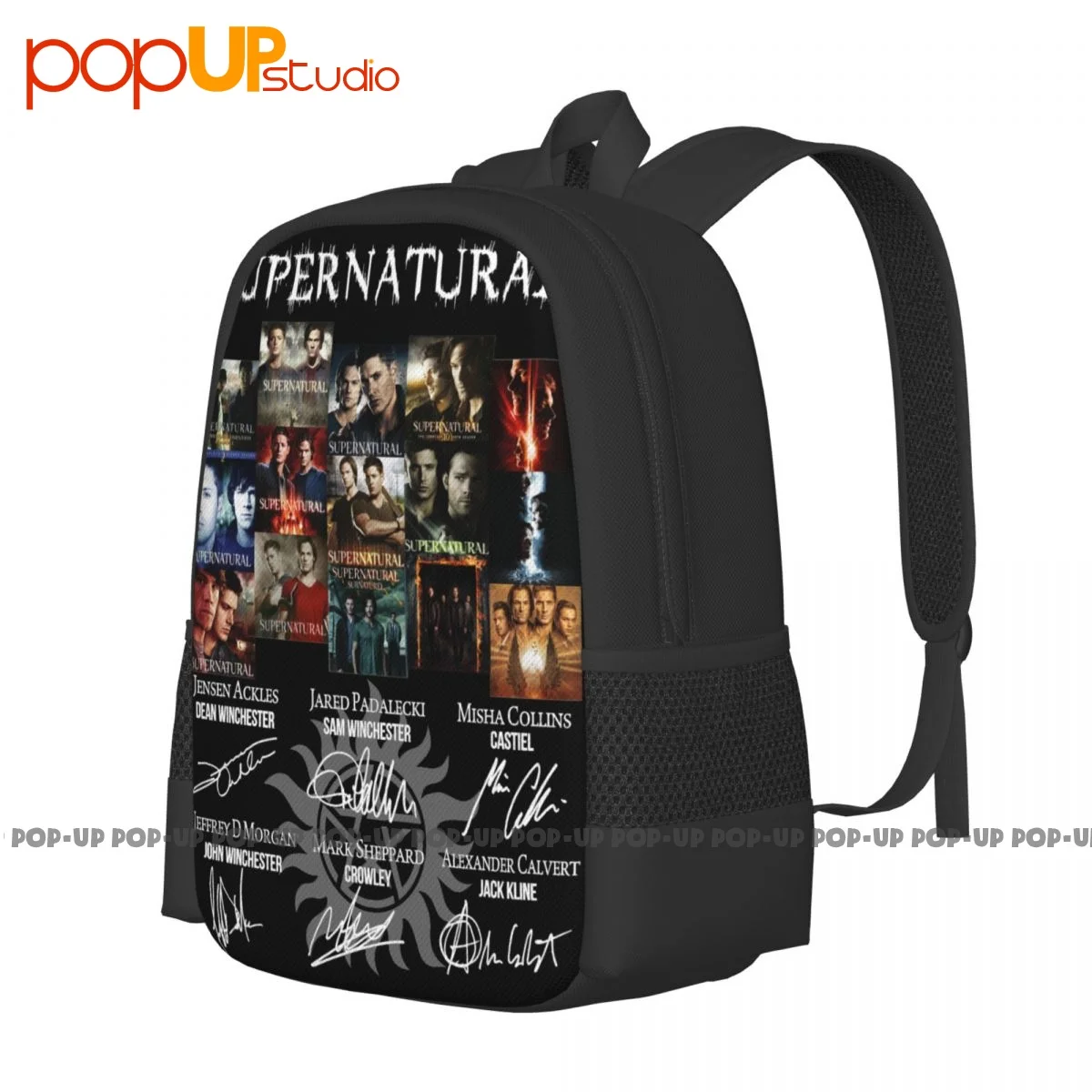 Supernatural 15 Years Of Anniversary Thank You For The Memories Backpack Large Capacity Bookbag School Sport Bag