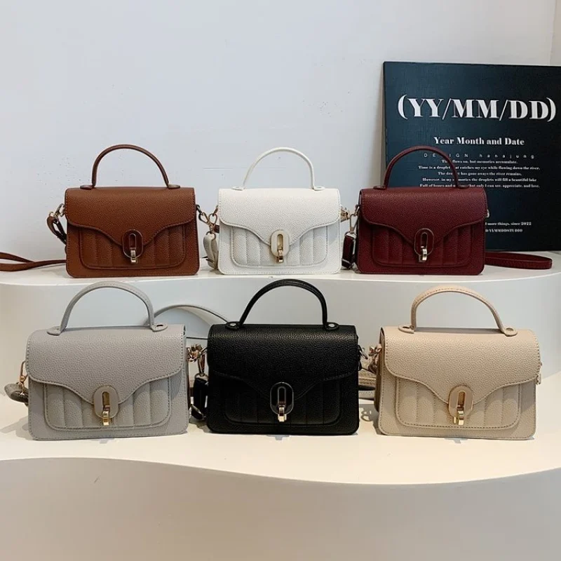 

Luxury Ladies Crossbody Bag Women's Leather Shoulder Purse Designer Handbags Elegant Magnetic Closure Tote