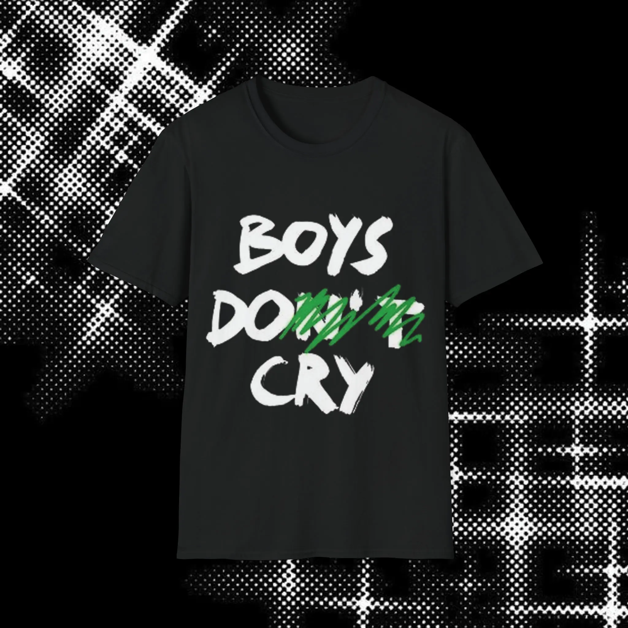 Quote T Shirt Boys text Happy with Mental health Do Cry