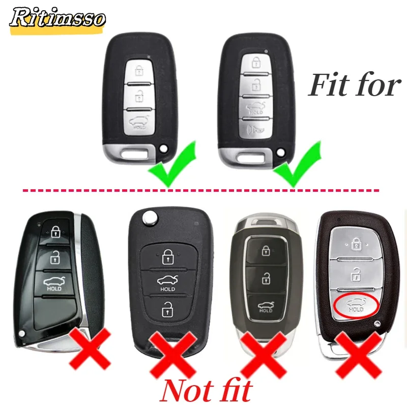 3/4 Buttons Car Key Case Cover For  Hyundai Kia EQUUS Optima K5 Forte Opirus Rohens Ix35 SOUL SORENTO MOHAVE Borrego Shell Fob