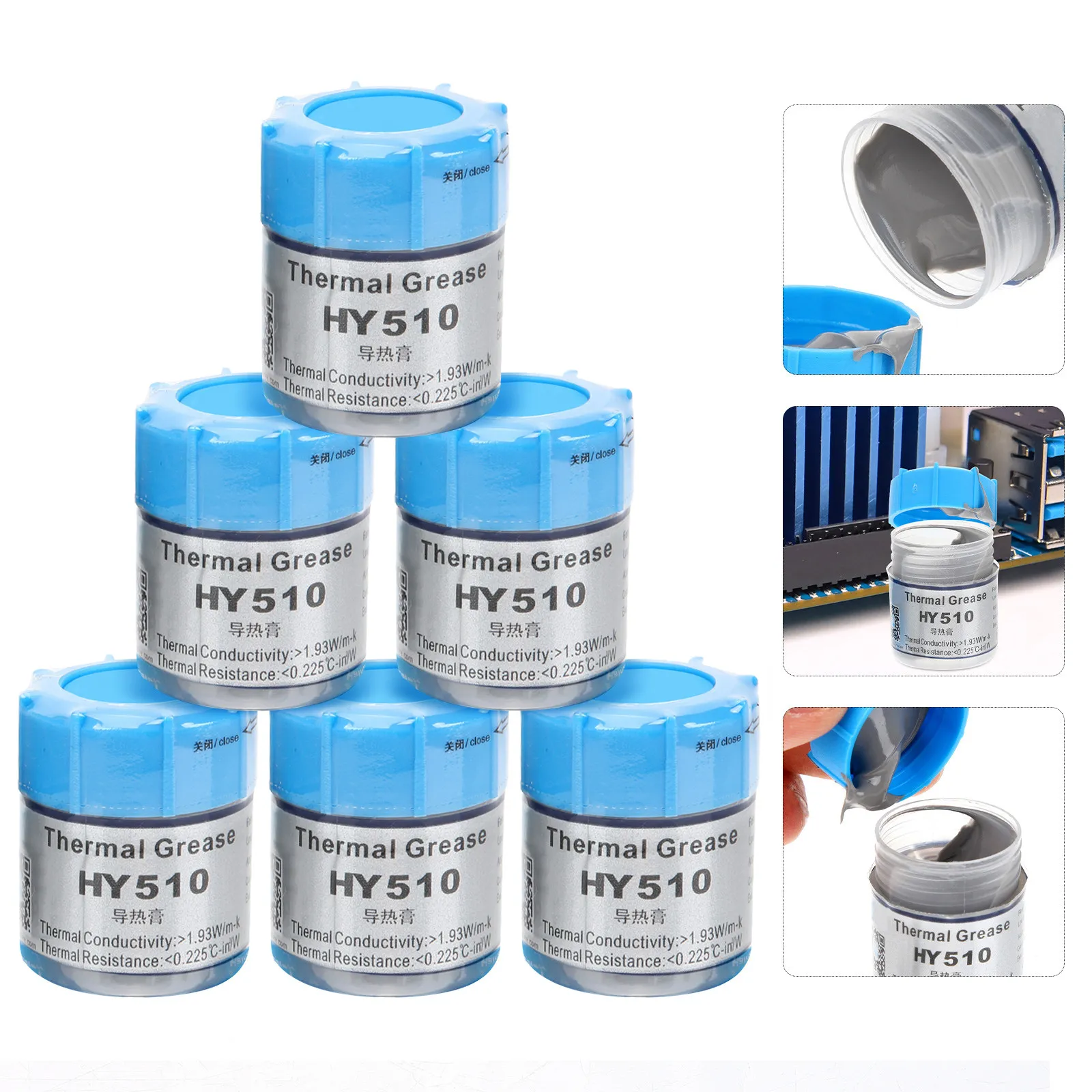 15Pcs CPU Thermal Paste Heat Resistant Thermal Interface Material for Graphics Cards Heatsink Cooling Performance Enhancement