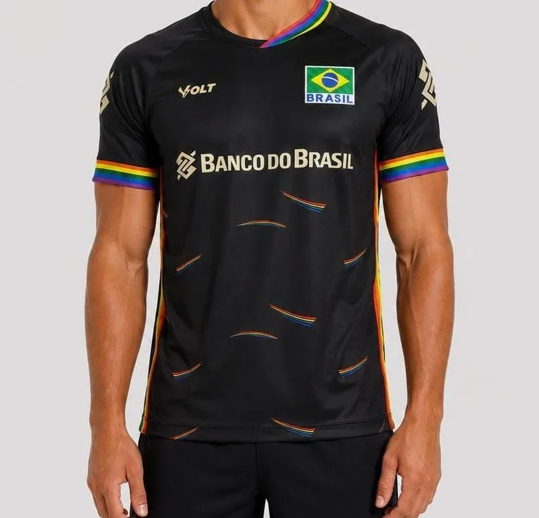 2026 CBV Contra O Precozeito Volleyball-Shirt, Sommer 3D Atmungsaktiv Schnelltrocknend Freizeit · Outdoor Mode Sport T-Shirt – Detail 3