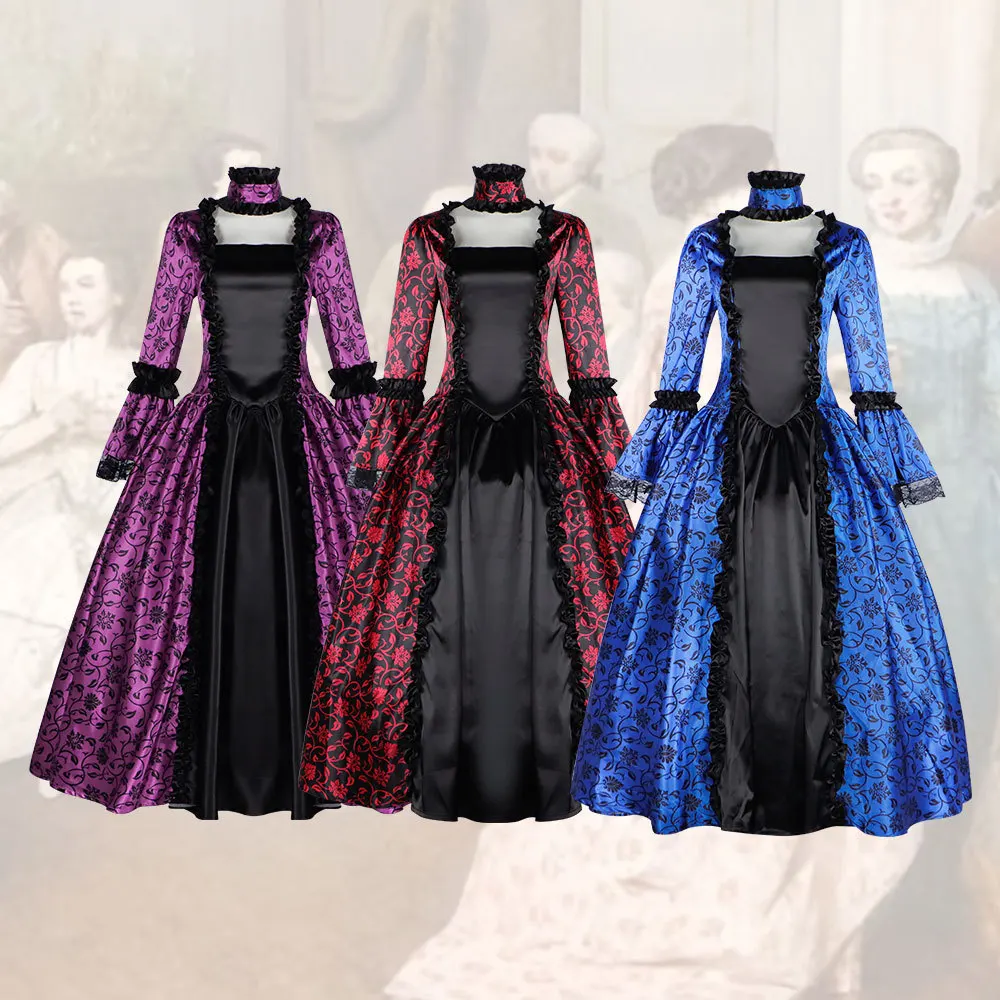 

Придворное платье в стиле Ренессанс, костюм для косплея, благородное вечернее платье для женщин, костюм для косплея