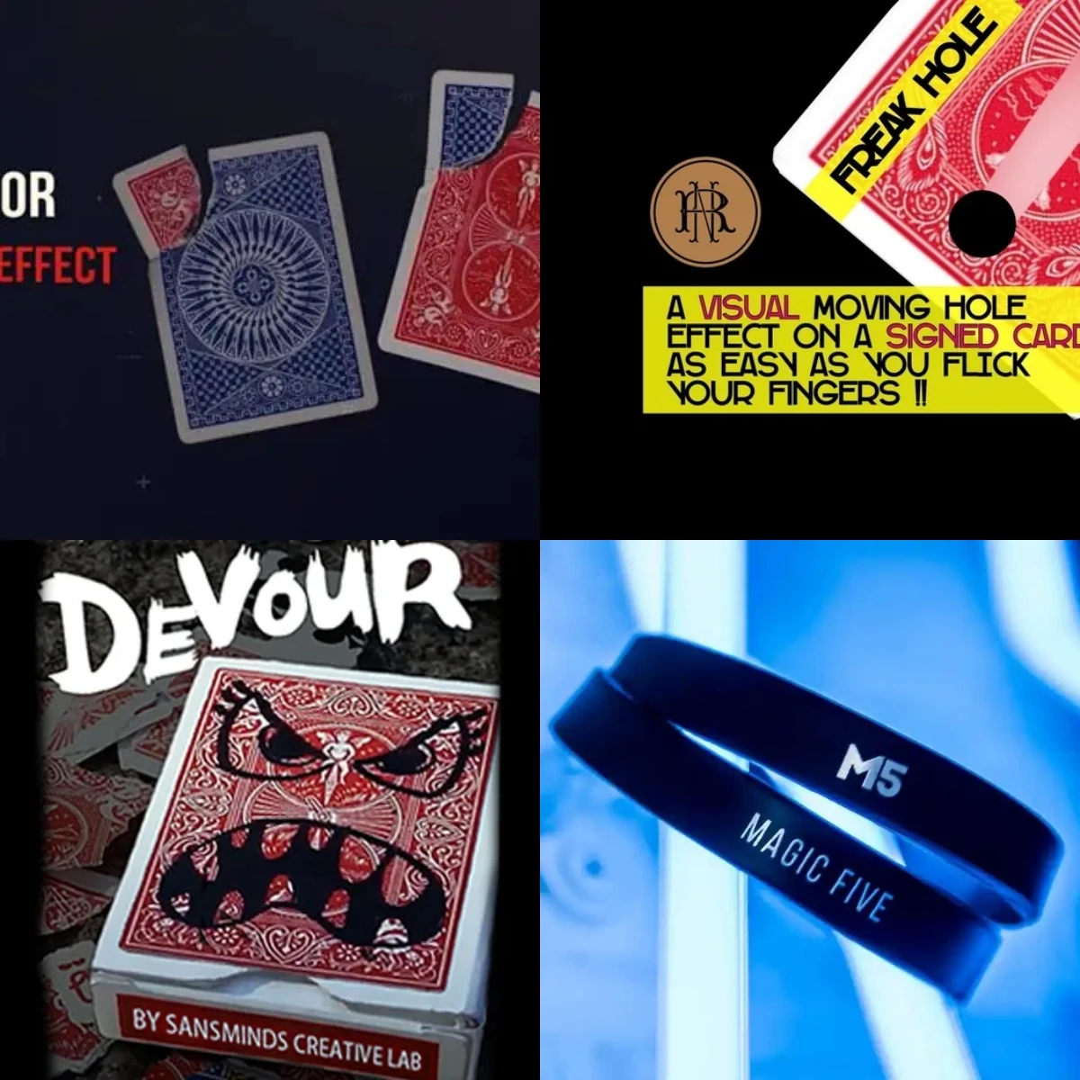 

Справедливая торговля от Smagic Production, Freak Hole by RN Magic Ideas,Devour by SansMinds Creative Lab,Magic Band от Magic Five-Magic