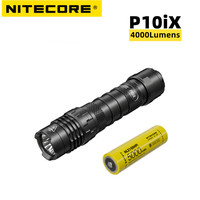 NITECORE P10iX Tactical Flashlight 4000Lumens XP-L2 LED Lamp i-Generation Light USB Rechargeable Lantern With NL2150HPi Battery