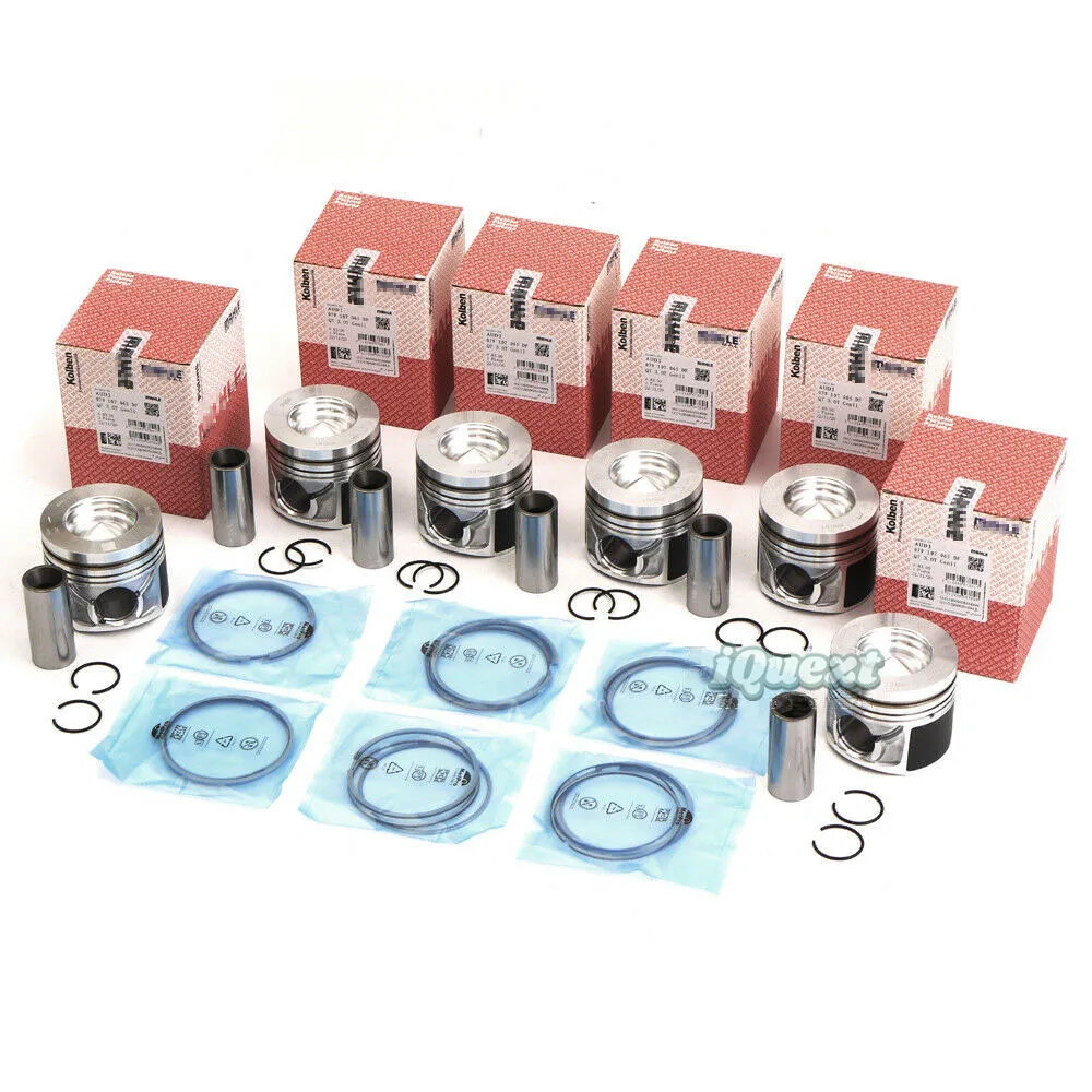 6x Pistons Rings Set Φ83.01mm for VW Touareg Audi A4 A5 A6 A7 A8 Q5 Q7 3.0 TDI V6 Diesel Turbocharged