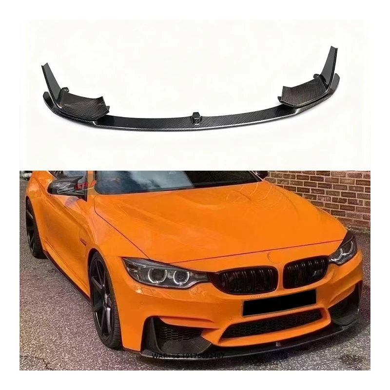

Yaochi New Carbon Fiber Front Bumper for M3/M4/F80/F82-Bolt-On Retrofit Upgrade Exhaust Cutouts Universal Fitment Easy