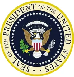 President of The United States Seal of The Round Sign 12x12 Inch Tin Sign Wall Decoration