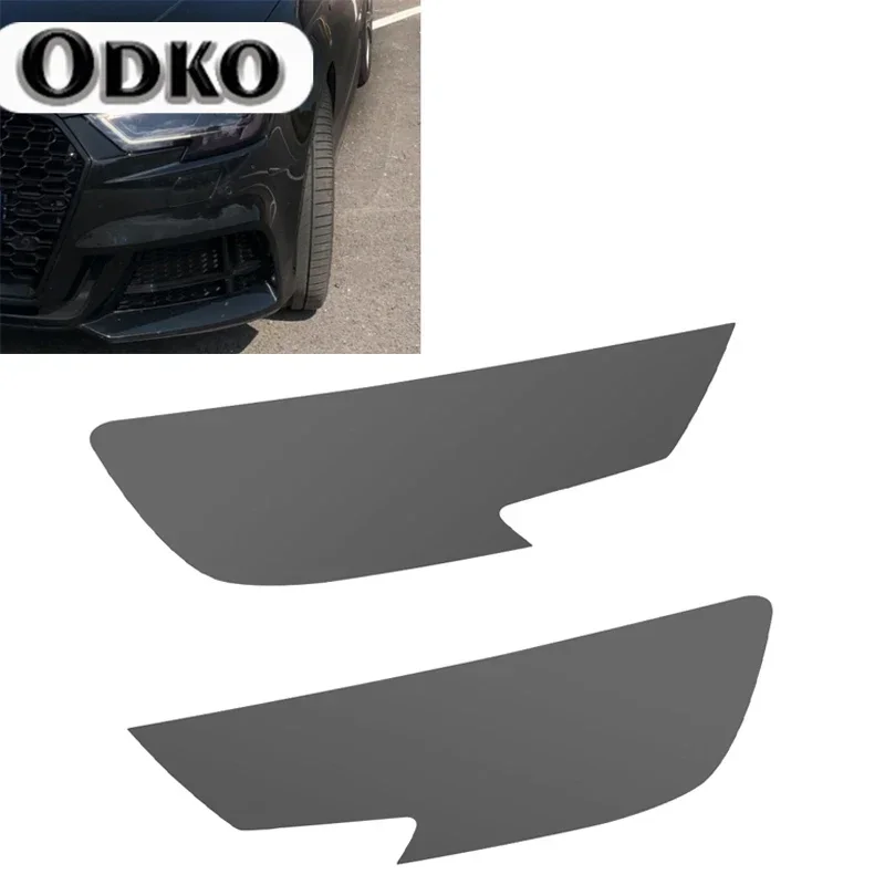 Para Audi A3 8V S3 RS3 2017 2018 2019 2020 tinte deportivo negro película protectora de faros de coche protección de luz de cabeza pegatina de TPU