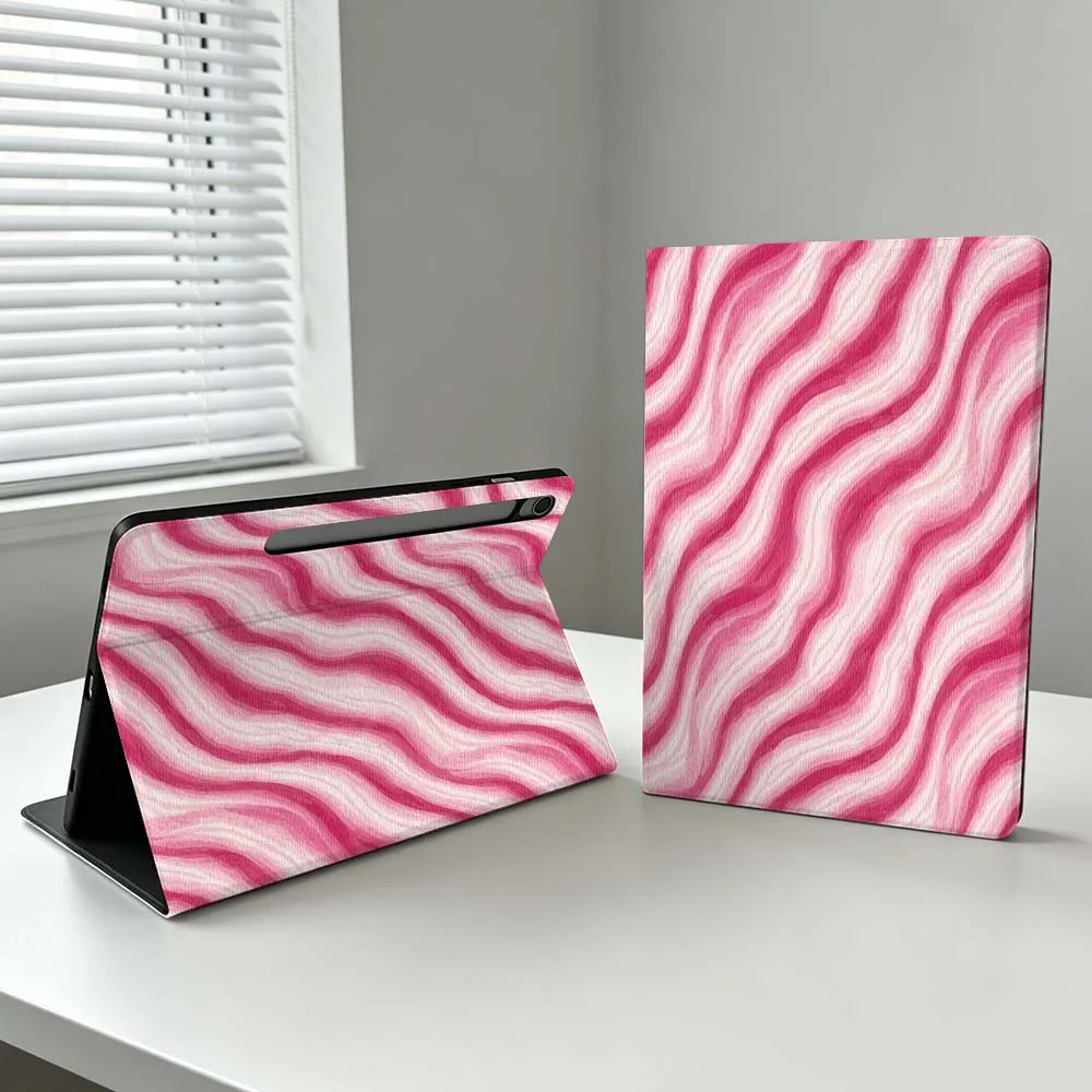 Minimalist Pink Abstract Gift For Samsung Galaxy Tab S11 S10 S9 S8 S7 S6 A11 A10.1 A9 A8 A7 Ultra FE Plus Soft Tablet Case