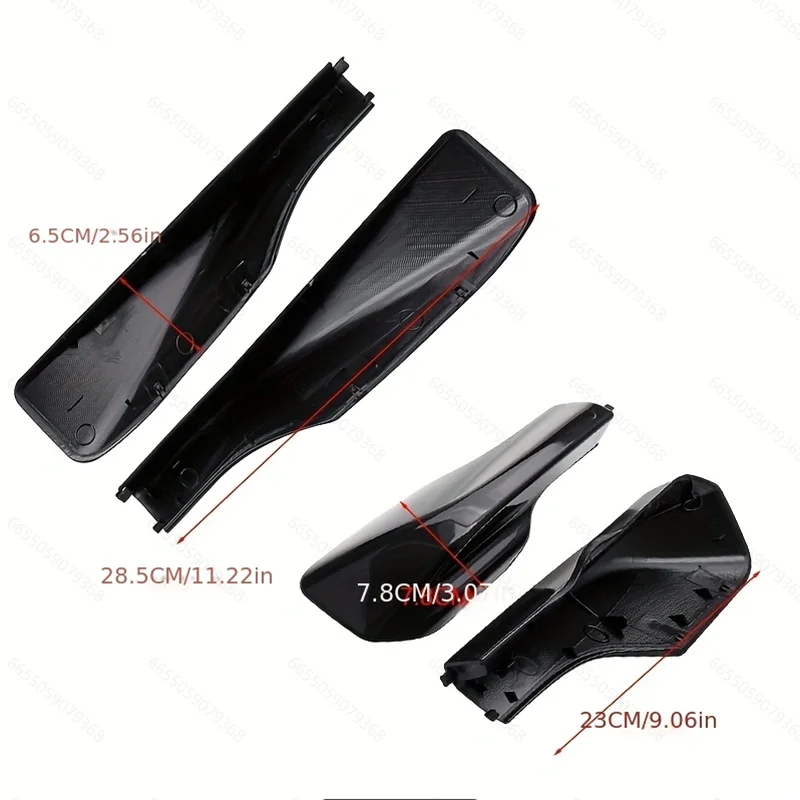 Imagen 7: Para TOYOTA RAV4 RAV4 XA20 2001 2002 2003 2004 2005 ABS barra de techo portaequipajes extremo de riel cubierta de repuesto carcasa 4 Uds