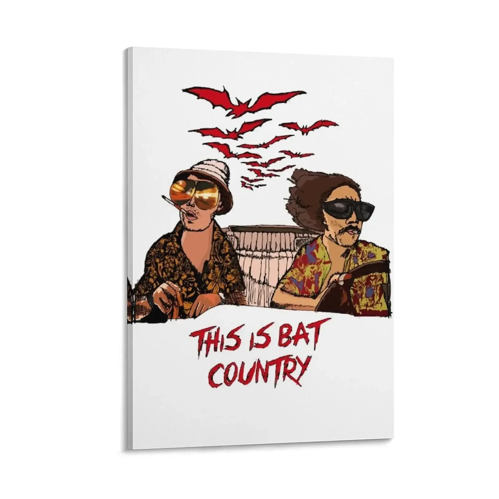 

Bat Country Hunter Thompson Canvas Painting room decorations aesthetic room decor home decors accessories poster mural