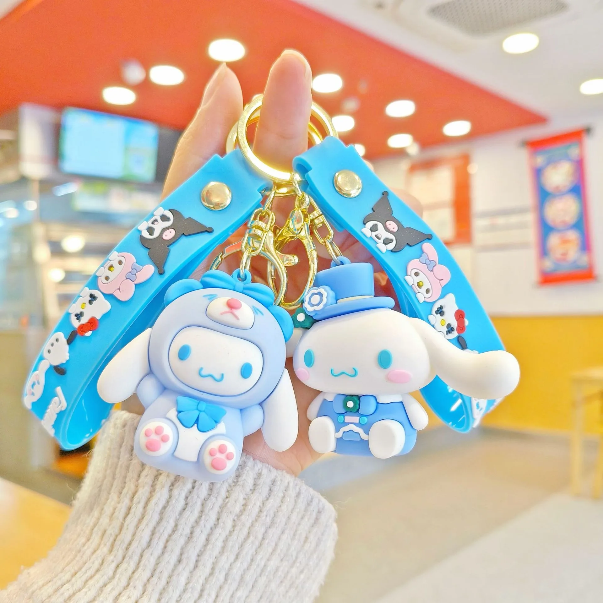 

MINISO новый Sanrio милый брелок с собакой Yugui пара школьный рюкзак кулон автомобильный брелок коготь машина небольшой подарок