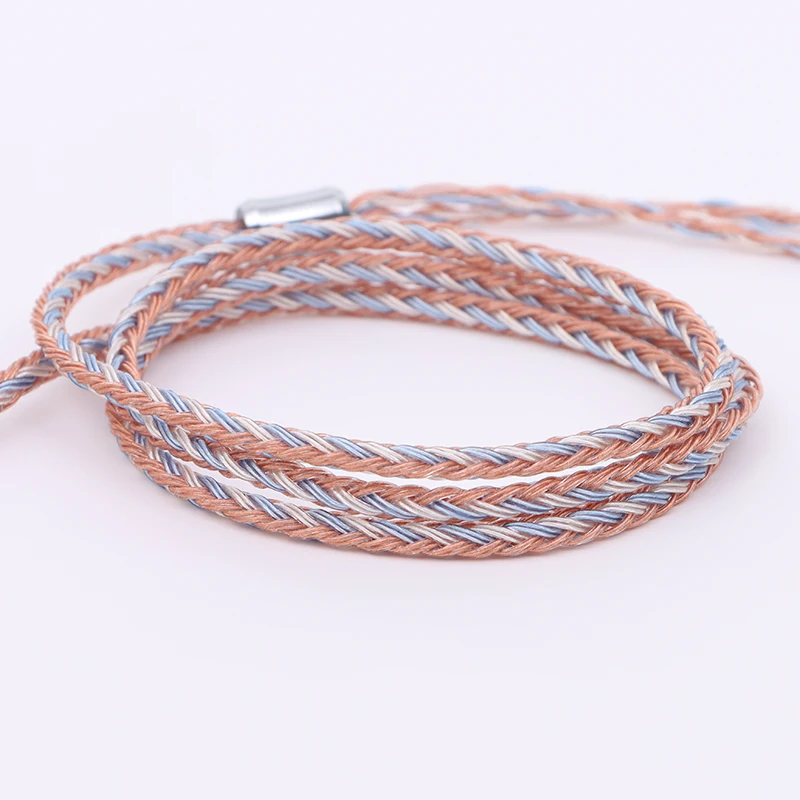 XINHS 16 Core earphone HIFI berlapis perak kabel Upgrade 2.5/3.5/4.4mm Konektor MMCX/2Pin
