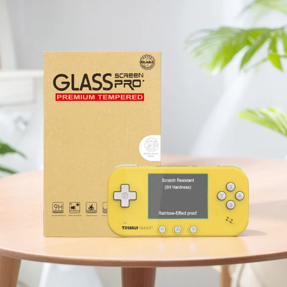 واقي شاشة HD من الزجاج المقسى ، مضاد لبصمات الأصابع ، غشاء واقي لـ Trimui ، ملحقات الألعاب الذكية