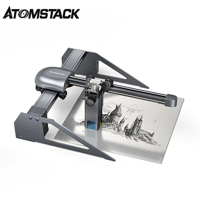 ATOMSTACK Wholesale P7 PRO 40W Portable Laser Engraver 200*200MM Z-Height Adjustment Knob Laser Engraving Cutting Machine