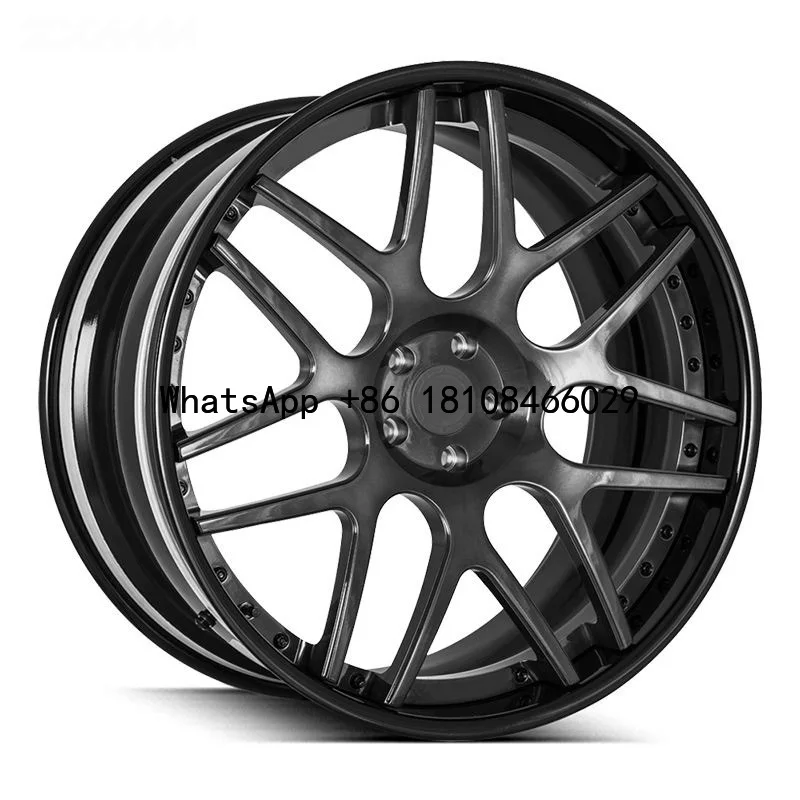 Passenger Car Wheels 18 19 20 21 22 23 24 26 Inch Black Grey Brushed Deep Lip Aluminum Alloy Forged Rims For Bentley Flying Spur