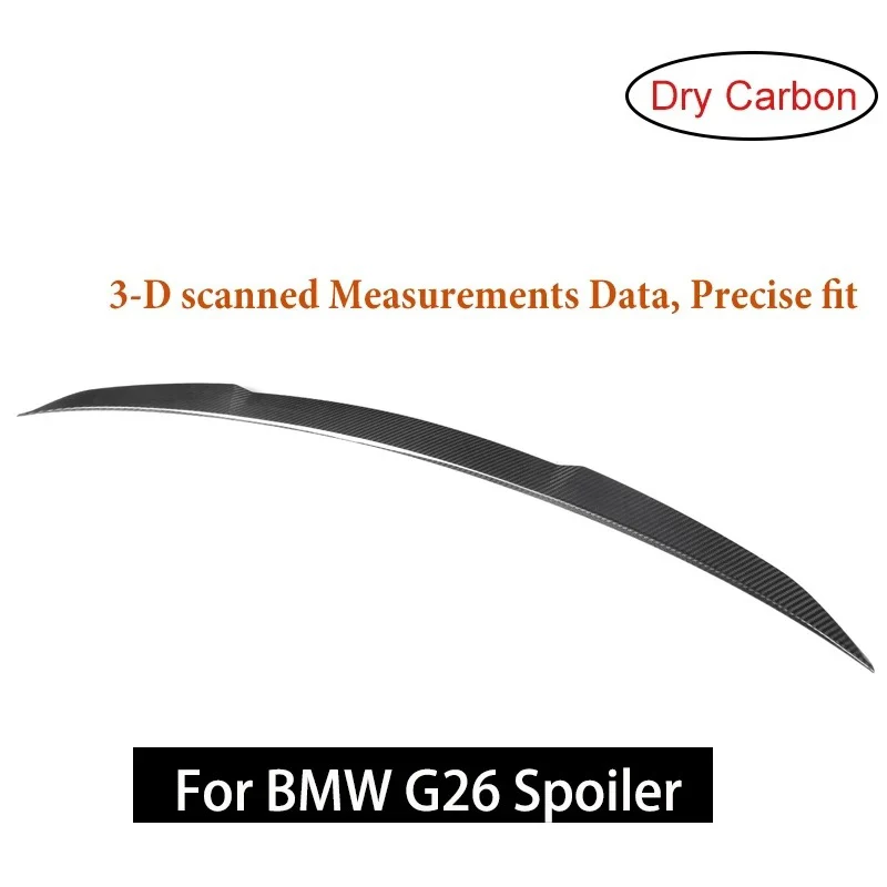 Suitable for BMW 4 Series Gran Coupe G26/i4 20-24 Rear Trunk Spoiler VS Dry Carbon Fiber Spoiler Wing Exterior Decoration