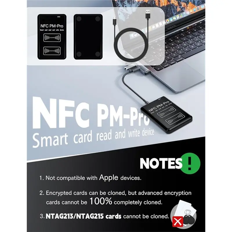 Copiatrice per lettore RFID Smart-Mhz per IC 13,56 Mhz, applicabile a ID 125-500 Khz, funziona con carte ID/HID-125K