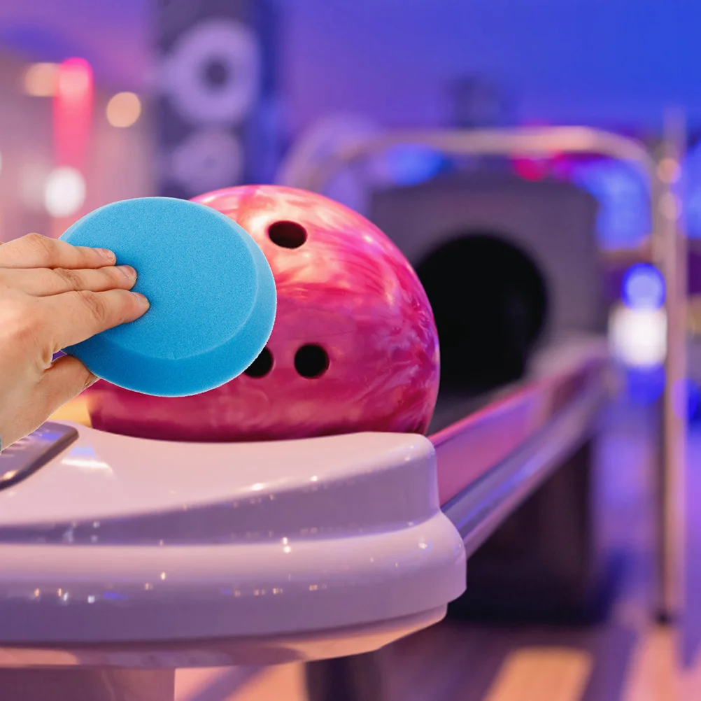 2 قطعة منصات إسفنجة تلميع البولينج منصات الرملي كرة البولينج خدش إصلاح تنظيف الملحقات تلميع عدة