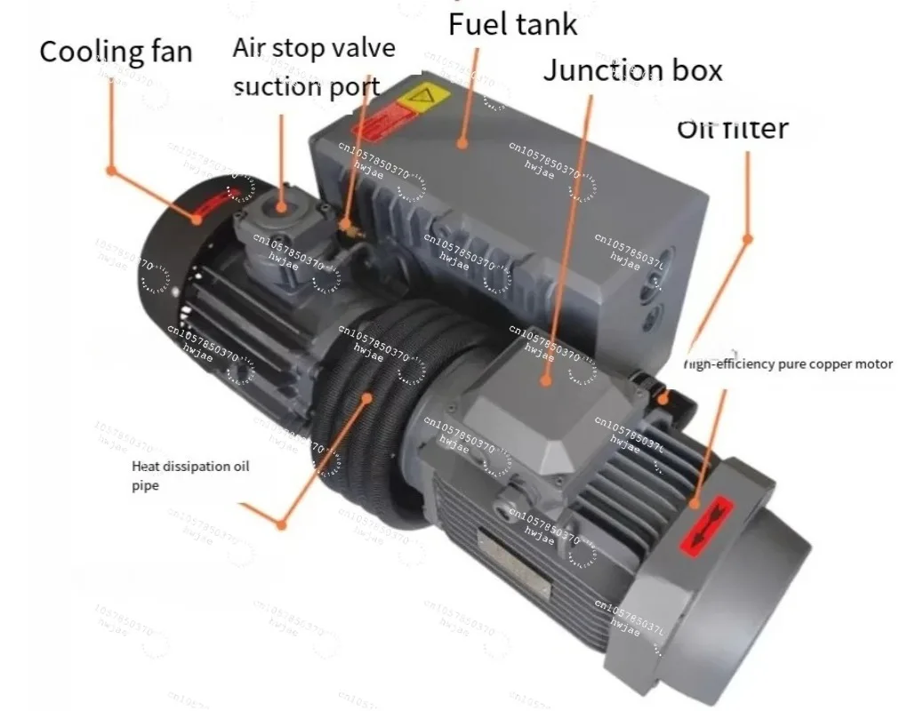 Rotary Vane Vacuum Pumps 220V /380V Vacuum Pumps Suction Pump Vacuum Machine Motor XD-020 1 pc