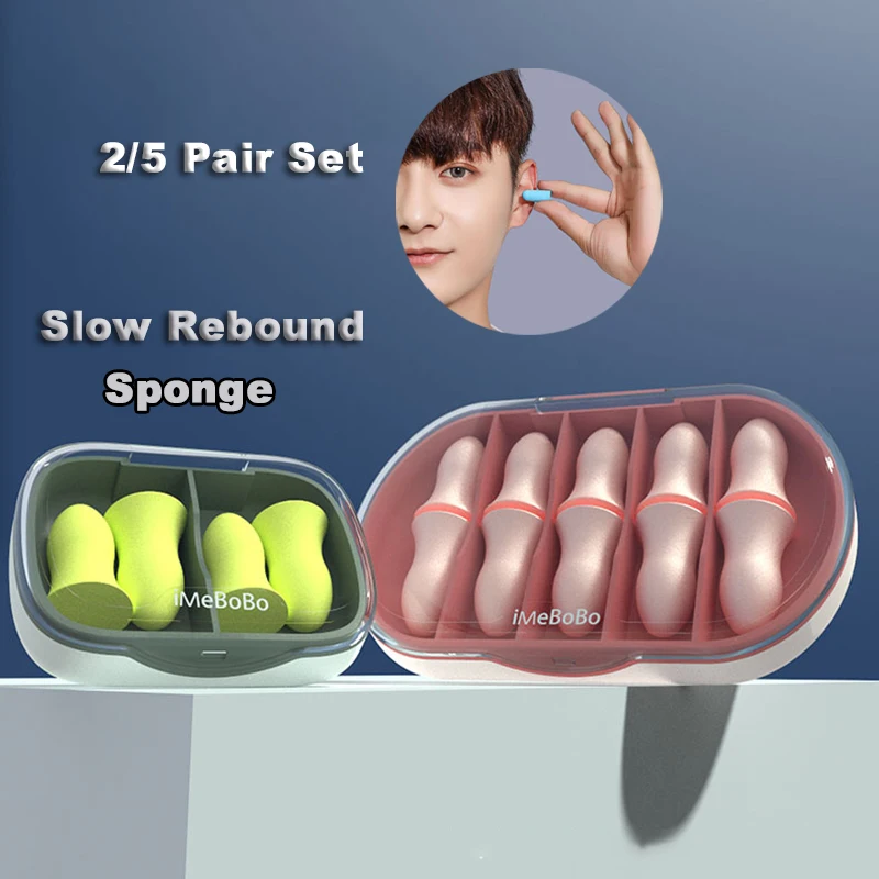 Slow Rebound Sponge Earplugs Sleeping Noise Reduction Earplugs Soft Lightweight Ear Plug Small Ear Canals Ear Plugs For Women