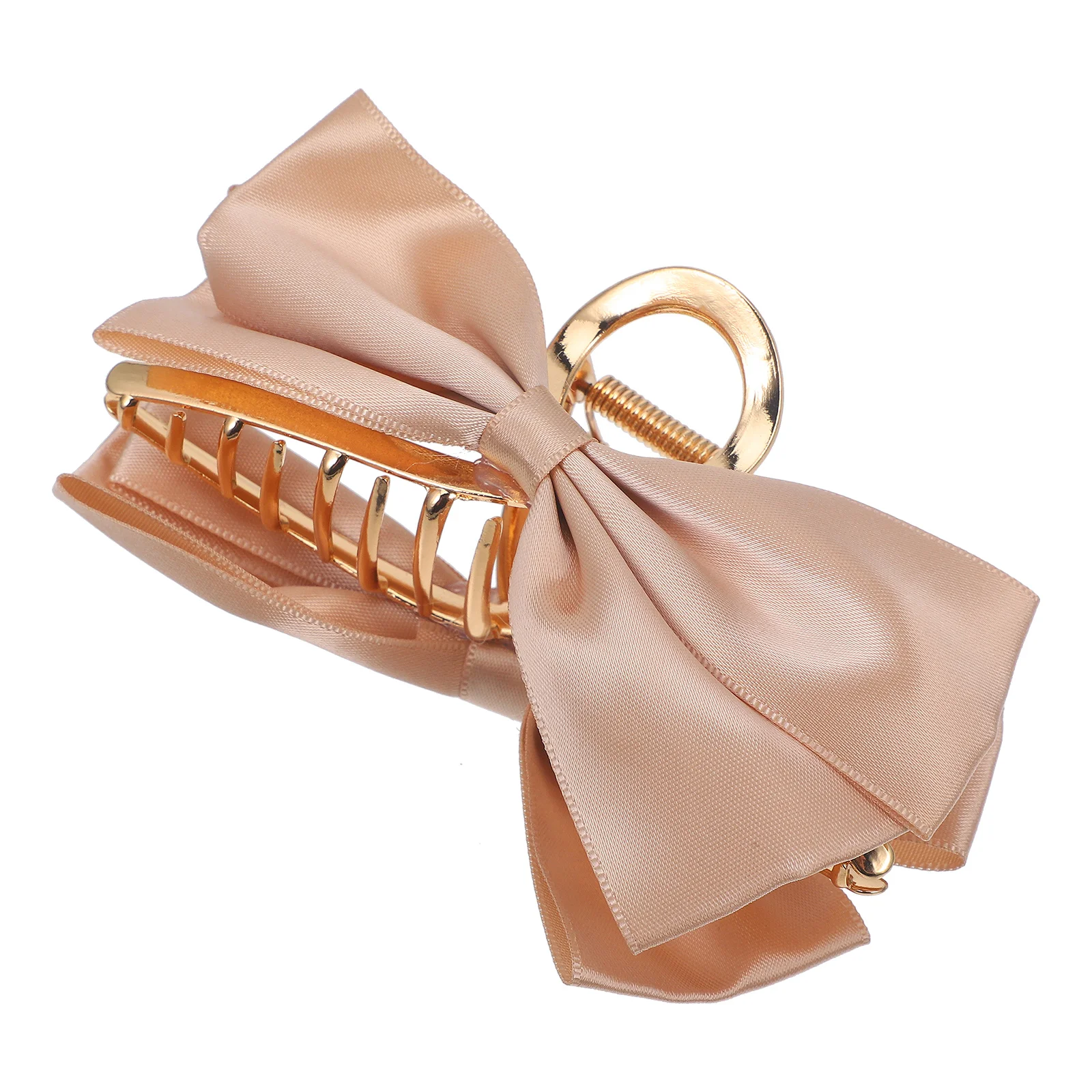 

Satin Bow Hair Clip Claw Clips Cute Bowknot for Women Metal Strong Grip Styling Tools Updos Ponytails Hair Accessories