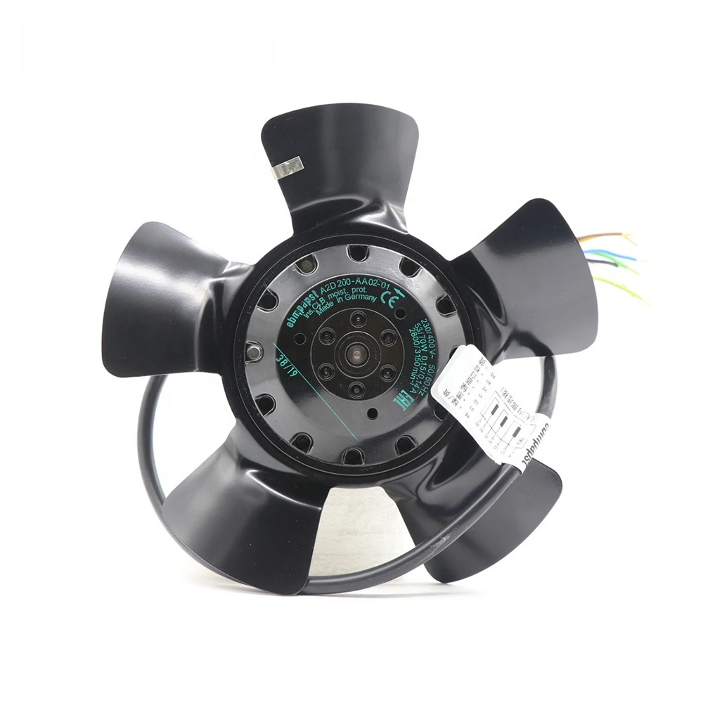 

A2D200-AA02-01 230V AC 70W 200mm 3150RPM Ball Bearing IP44 Servo Motor Inverter Axial Cooling Fan