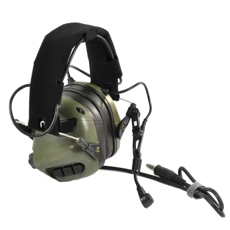 EARMOR M32 MOD4 Tactical Headset and Kenwood PTT Adapter Set Tactical Communications Headset Shooting Hearing Protector