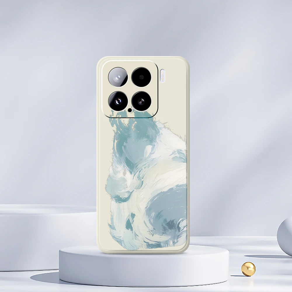예술적 스타일의 샤오미 미 15 울트라 미 14T 13T 12T 11T 프로 실리콘 충격 방지 케이스 샤오미 미 13T 프로 케이스