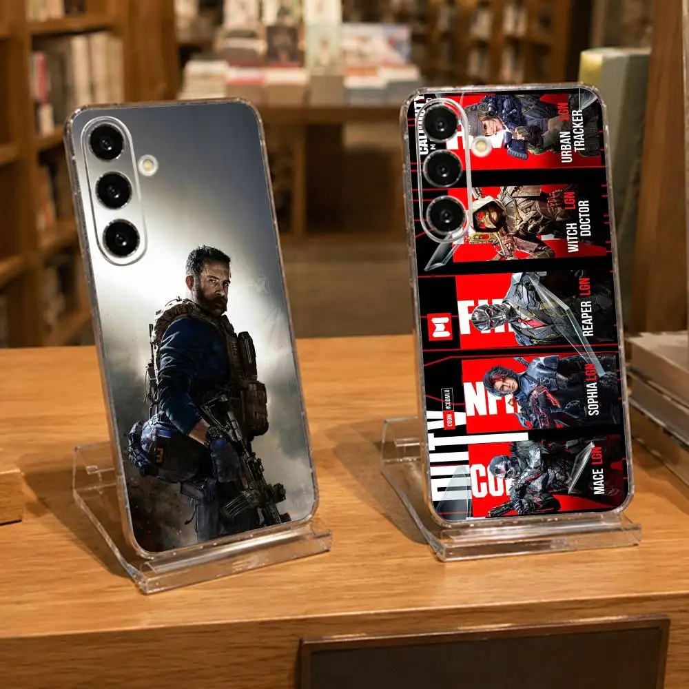 Call duty game g-gun-gost win Phone Case For Samsung A71, A70, A52, A51, A40, A30, A20 Transparent Cover