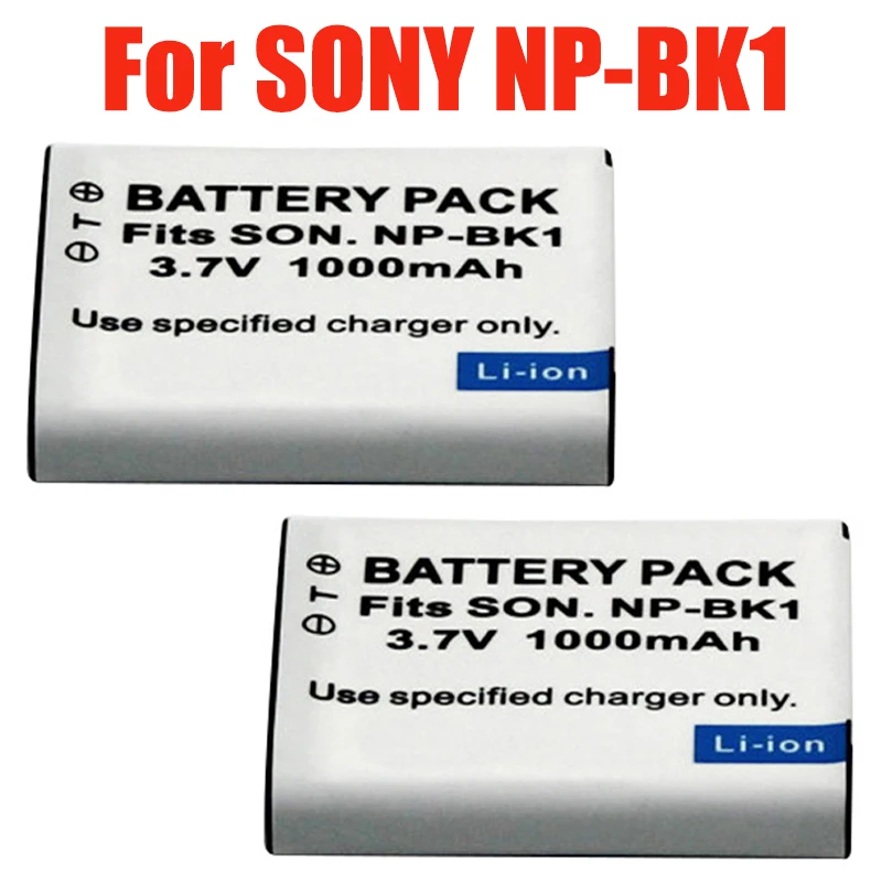 Upgrade NP-BK1 NP-BK1 for SONY S780 S950 S980 W190 W370 W180 DSC-S950 BK1 BK1 Battery 1000mAh Camera