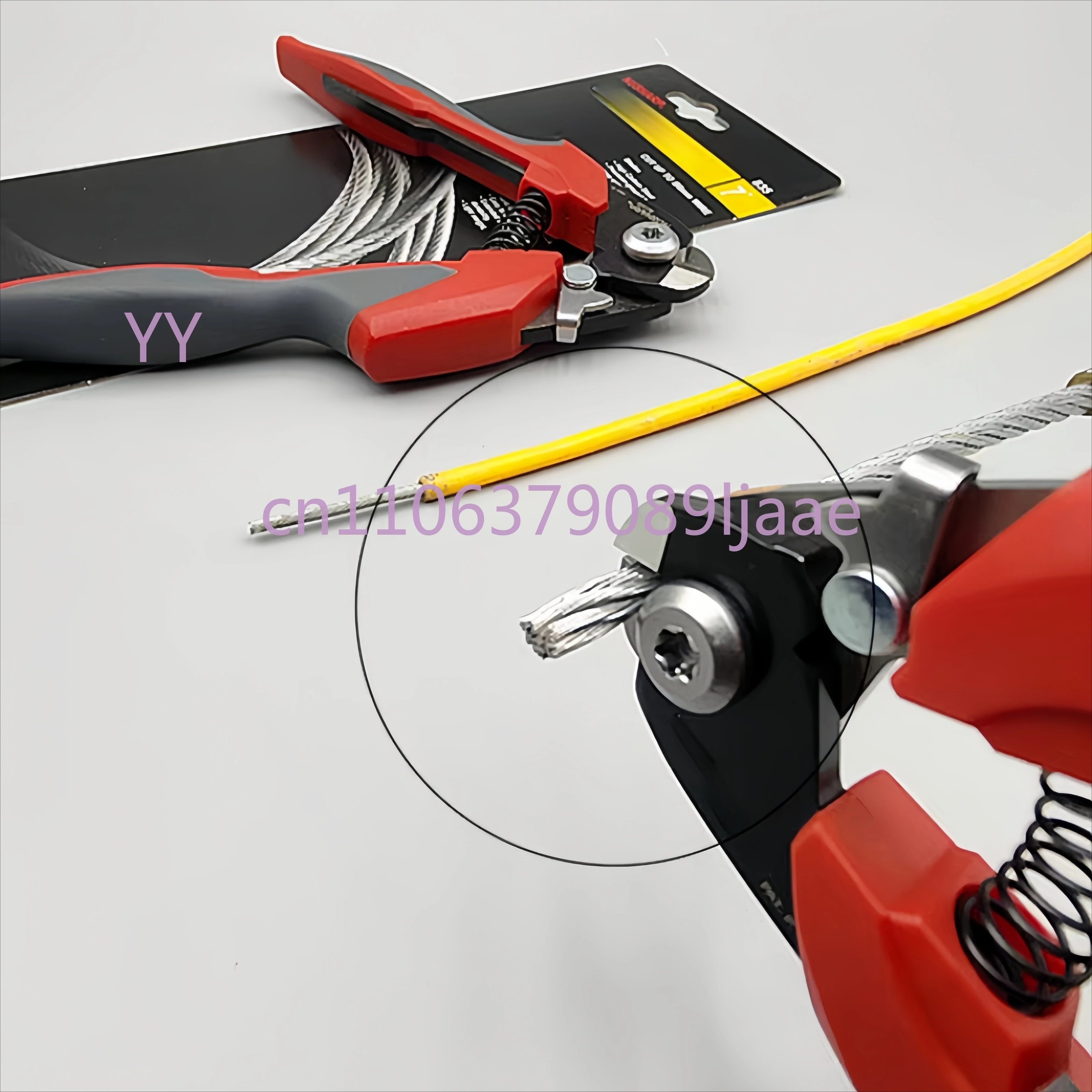 Stainless Steel Wire Rope Cutter No.835, Easy-Force Brake Line Pliers, 5mm Multi-Strand Cutting Tool