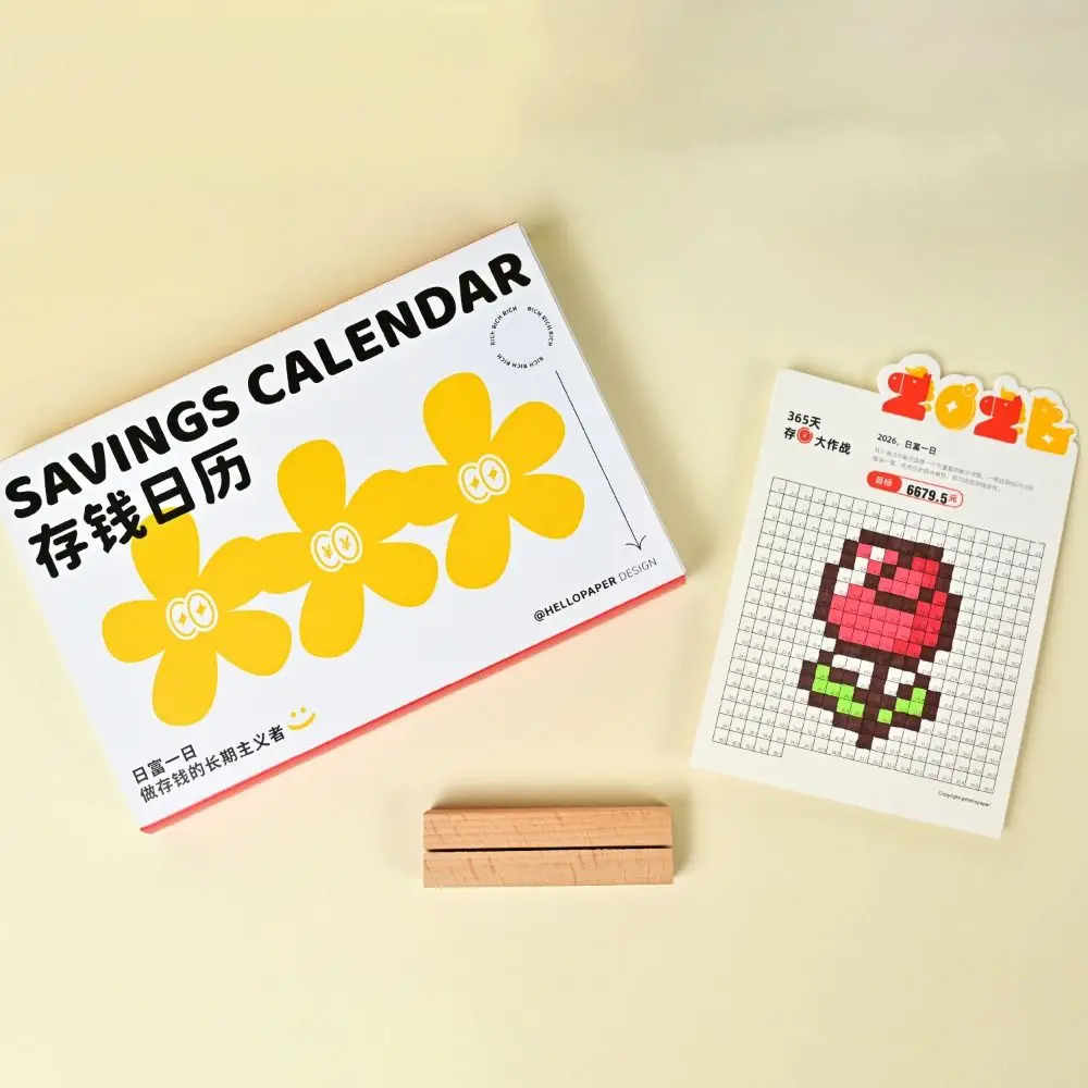 Get Rich Overnight 2026 Savings Money Calendar Personal Finance Financial Freedom 365 Days Money Saving Challenge Desk Ornaments